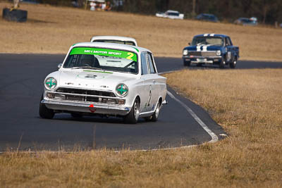 2;1964-Ford-Cortina;24-July-2010;Australia;Bob-Stewart;Group-N;Historic-Touring-Cars;Morgan-Park-Raceway;QLD;Queensland;Warwick;auto;classic;motorsport;racing;super-telephoto;vintage