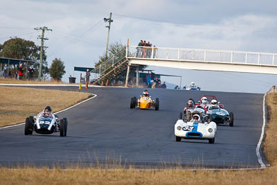 33;52;1956-Cooper-T39-Bobtail;1960-Cooper-T52-FJ;24-July-2010;Australia;Historic-Sports-Racing-Cars;Mike-Gosbell;Morgan-Park-Raceway;Paul-Savoy;QLD;Queensland;Warwick;auto;motorsport;racing;super-telephoto