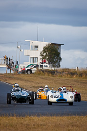 33;56;1956-Cooper-T39-Bobtail;1956-Gazelle-Special;24-July-2010;Australia;Historic-Sports-Racing-Cars;James-Elphick;Morgan-Park-Raceway;Paul-Savoy;QLD;Queensland;Warwick;auto;clouds;motorsport;racing;sky;super-telephoto