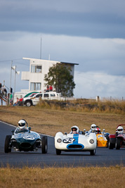 33;56;1956-Cooper-T39-Bobtail;1956-Gazelle-Special;24-July-2010;Australia;Historic-Sports-Racing-Cars;James-Elphick;Morgan-Park-Raceway;Paul-Savoy;QLD;Queensland;Warwick;auto;clouds;motorsport;racing;sky;super-telephoto