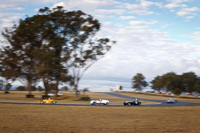 33;56;1956-Cooper-T39-Bobtail;1956-Gazelle-Special;24-July-2010;50mm;Australia;Historic-Sports-Racing-Cars;James-Elphick;Morgan-Park-Raceway;Paul-Savoy;QLD;Queensland;Warwick;auto;clouds;motion-blur;motorsport;racing;scenery;sky;trees