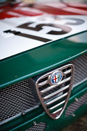 153;1969-Alfa-Romeo-GT-Junior;25-July-2010;50mm;Australia;Leanne-Brown;Morgan-Park-Raceway;QLD;Queensland;Warwick;atmosphere;auto;brand;close‒up;detail;logo;motorsport;paddock;racing