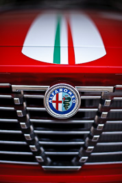 47;1974-Alfa-Romeo-GTV-2000;25-July-2010;50mm;Australia;Morgan-Park-Raceway;Philip-Simmie;QLD;Queensland;Warwick;atmosphere;auto;brand;close‒up;detail;logo;motorsport;paddock;racing