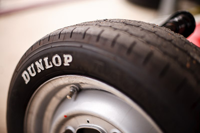 25-July-2010;50mm;Australia;Dunlop;Morgan-Park-Raceway;QLD;Queensland;Warwick;atmosphere;auto;brand;close‒up;detail;logo;motorsport;paddock;racing;tyre;wheel