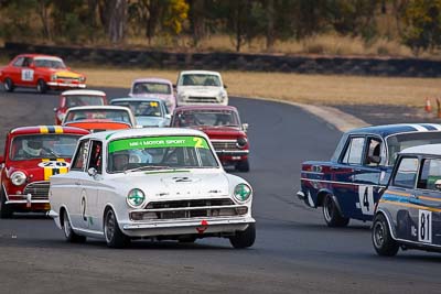 2;1964-Ford-Cortina;25-July-2010;Australia;Bob-Stewart;Group-N;Historic-Touring-Cars;Morgan-Park-Raceway;QLD;Queensland;Warwick;auto;classic;motorsport;racing;super-telephoto;vintage