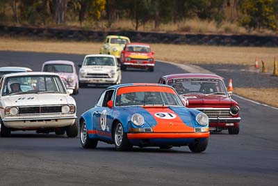 91;1969-Porsche-911-Carrera;25-July-2010;Australia;Don-Thallon;Group-N;Historic-Touring-Cars;Morgan-Park-Raceway;QLD;Queensland;Warwick;auto;classic;motorsport;racing;super-telephoto;vintage