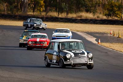 23;1964-Morris-Cooper-S;25-July-2010;Australia;Group-N;Historic-Touring-Cars;Ian-Pringle;Morgan-Park-Raceway;QLD;Queensland;Warwick;auto;classic;motorsport;racing;super-telephoto;vintage