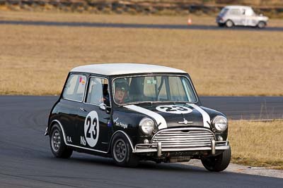 23;1964-Morris-Cooper-S;25-July-2010;Australia;Group-N;Historic-Touring-Cars;Ian-Pringle;Morgan-Park-Raceway;QLD;Queensland;Warwick;auto;classic;motorsport;racing;super-telephoto;vintage