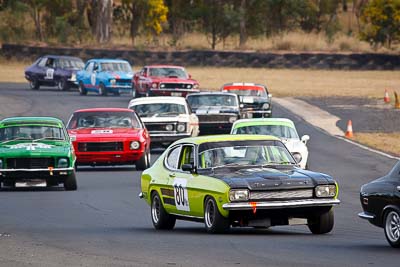 80;1970-Ford-Capri-V6;25-July-2010;Australia;Group-N;Historic-Touring-Cars;Morgan-Park-Raceway;QLD;Queensland;Steve-Land;Warwick;auto;classic;motorsport;racing;super-telephoto;vintage