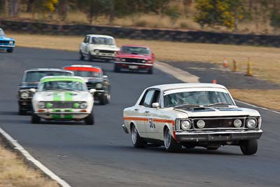 50;1970-Ford-Falcon-GTHO;25-July-2010;Australia;Graeme-Wakefield;Group-N;Historic-Touring-Cars;Morgan-Park-Raceway;QLD;Queensland;Warwick;auto;classic;motorsport;racing;super-telephoto;vintage