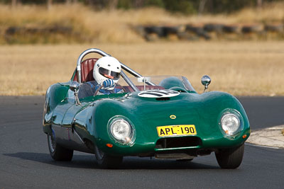 113;1960-Lolus-Sports;25-July-2010;Australia;Historic-Sports-Racing-Cars;Morgan-Park-Raceway;QLD;Queensland;Warwick;Warwick-McBean;auto;motorsport;racing;super-telephoto