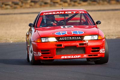 12;1991-Nissan-Skyline-R32-GTR;25-July-2010;Australia;Group-A;Historic-Touring-Cars;Morgan-Park-Raceway;QLD;Queensland;Roderick-Markland;Warwick;auto;classic;motorsport;racing;super-telephoto;vintage