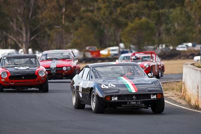 44;1971-Ferrari-365-GTC4;25-July-2010;Australia;Historic-Production-Sports-Cars;Morgan-Park-Raceway;QLD;Queensland;Trevor-Bassett;Warwick;auto;motorsport;racing;super-telephoto