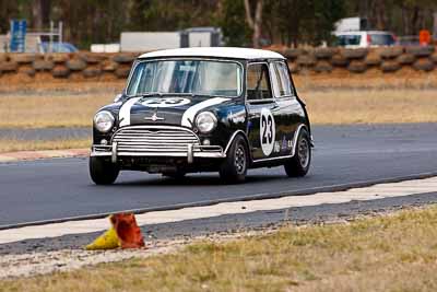 23;1964-Morris-Cooper-S;25-July-2010;Australia;Group-N;Historic-Touring-Cars;Ian-Pringle;Morgan-Park-Raceway;QLD;Queensland;Warwick;auto;classic;motorsport;racing;super-telephoto;vintage