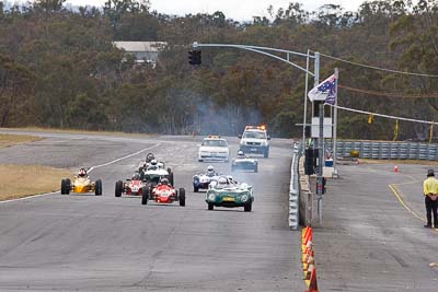 113;139;50;60;1960-Lolus-Sports;1964-Venom-Formula-Vee;1982-Elfin-NG-Formula-Vee;25-July-2010;Australia;Historic-Sports-Racing-Cars;Jim-Waugh;Morgan-Park-Raceway;Peter-Fry;QLD;Queensland;Stephen-Wilkins;Warwick;Warwick-McBean;auto;motorsport;racing;super-telephoto