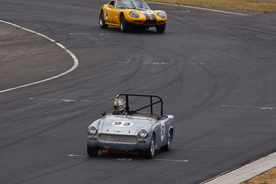 93;1962-Austin-Healey-Sprite;25-July-2010;Australia;Geoffrey-King;Historic-Production-Sports-Cars;Morgan-Park-Raceway;QLD;Queensland;Warwick;auto;motorsport;racing;super-telephoto