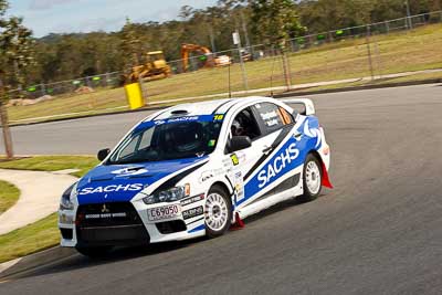 18;30-July-2010;ARC;Australia;Australian-Rally-Championship;Caloundra;Evo-10;John-McCarthy;Mitsubishi-Lancer;Mitsubishi-Lancer-Evolution-X;QLD;Queensland;Sachs-Rally-Team;Steven-Shepheard;Sunshine-Coast;auto;motorsport;racing;shakedown;telephoto