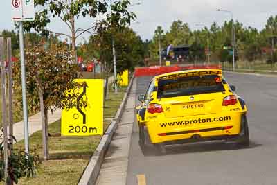 2;30-July-2010;APRC;Asia-Pacific-Rally-Championship;Australia;Caloundra;Chris-Atkinson;Proton-Satria-Neo-S2000;QLD;Queensland;Stephane-Prevot;Sunshine-Coast;auto;motorsport;racing;shakedown;telephoto