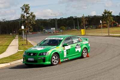 27;30-July-2010;ARC;Australia;Australian-Rally-Championship;Caloundra;Holden-Commodore-VE-SS;Jason-Bruinsma;Lisa-White;QLD;Queensland;Sunshine-Coast;auto;motorsport;racing;shakedown;telephoto