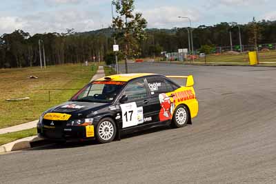 17;30-July-2010;ARC;Australia;Australian-Rally-Championship;Caloundra;Evo-10;Lee-Tierney;Mark-Pedder;Mitsubishi-Lancer;Mitsubishi-Lancer-Evolution-X;Pedders-Suspension;QLD;Queensland;Sunshine-Coast;auto;motorsport;racing;shakedown;telephoto