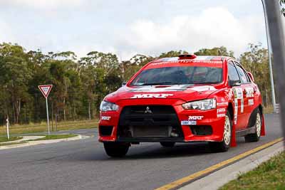 3;30-July-2010;APRC;Asia-Pacific-Rally-Championship;Australia;Caloundra;Evo-10;Gaurav-Gill;Glen-Macneall;Mitsubishi-Lancer;Mitsubishi-Lancer-Evolution-X;QLD;Queensland;Sunshine-Coast;Team-MRF;auto;motorsport;racing;shakedown;telephoto