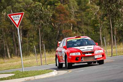 25;30-July-2010;ARC;Australia;Australian-Rally-Championship;Caitlin-Earley;Caloundra;Evo-6;Mike-Bailey;Mitsubishi-Lancer;Mitsubishi-Lancer-Evolution-VI;QLD;Queensland;Sunshine-Coast;auto;motorsport;racing;shakedown;telephoto