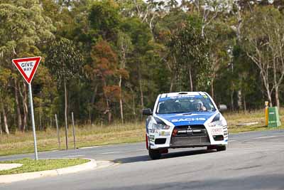 18;30-July-2010;ARC;Australia;Australian-Rally-Championship;Caloundra;Evo-10;John-McCarthy;Mitsubishi-Lancer;Mitsubishi-Lancer-Evolution-X;QLD;Queensland;Sachs-Rally-Team;Steven-Shepheard;Sunshine-Coast;auto;motorsport;racing;shakedown;telephoto