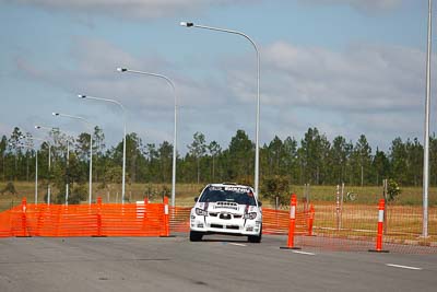 14;30-July-2010;ARC;Australia;Australian-Rally-Championship;Caloundra;QLD;Queensland;Simon-Evans;Subaru-Impreza-WRX;Sue-Evans;Sunshine-Coast;auto;motorsport;racing;shakedown;telephoto