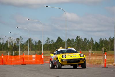 56;30-July-2010;Australia;Caloundra;Mazda-RX‒7;Pedders-Rally-Team;QLD;Queensland;Rian-Calder;Sunshine-Coast;Will-Orders;auto;classic;historic;motorsport;racing;shakedown;telephoto;vintage