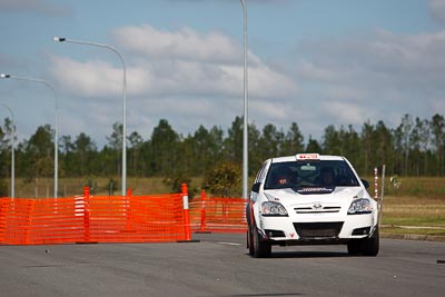 15;30-July-2010;ARC;Australia;Australian-Rally-Championship;Caloundra;QLD;Queensland;Rebecca-Smart;Ryan-Smart;Sunshine-Coast;Toyota-Corolla-Sportivo;auto;motorsport;racing;shakedown;telephoto