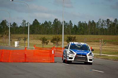 18;30-July-2010;ARC;Australia;Australian-Rally-Championship;Caloundra;Evo-10;John-McCarthy;Mitsubishi-Lancer;Mitsubishi-Lancer-Evolution-X;QLD;Queensland;Sachs-Rally-Team;Steven-Shepheard;Sunshine-Coast;auto;motorsport;racing;shakedown;telephoto