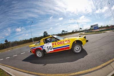 56;30-July-2010;Australia;Caloundra;Mazda-RX‒7;Pedders-Rally-Team;QLD;Queensland;Rian-Calder;Sunshine-Coast;Will-Orders;auto;classic;clouds;fisheye;historic;motorsport;racing;shakedown;sky;vintage