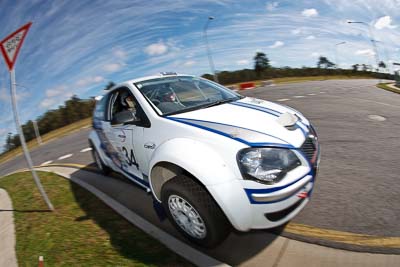 34;30-July-2010;Australia;Caloundra;Gerard-McConkey;Marius-Swart;QLD;QRC;Queensland;Queensland-Rally-Championship;Sunshine-Coast;Volkswagen-Polo-S2000;auto;clouds;fisheye;motorsport;racing;shakedown;sky