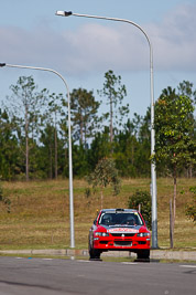 20;30-July-2010;ARC;Australia;Australian-Rally-Championship;Caloundra;Evo-9;Helen-Cheers;Michael-Boaden;Mitsubishi-Lancer;Mitsubishi-Lancer-Evolution-IX;QLD;Queensland;Sunshine-Coast;auto;motorsport;racing;shakedown;super-telephoto