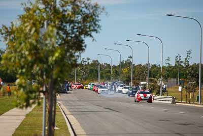 19;30-July-2010;ARC;Australia;Australian-Rally-Championship;Caloundra;Eli-Evans;Glen-Weston;Honda-Civic-Type-R;QLD;Queensland;Sunshine-Coast;auto;motorsport;racing;shakedown;telephoto