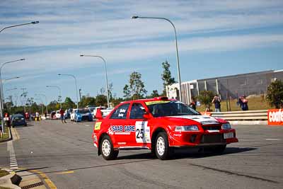 25;30-July-2010;ARC;Australia;Australian-Rally-Championship;Caitlin-Earley;Caloundra;Evo-6;Mike-Bailey;Mitsubishi-Lancer;Mitsubishi-Lancer-Evolution-VI;QLD;Queensland;Sunshine-Coast;auto;motorsport;racing;shakedown;telephoto