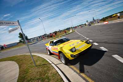 56;30-July-2010;Australia;Caloundra;Mazda-RX‒7;Pedders-Rally-Team;QLD;Queensland;Rian-Calder;Sunshine-Coast;Will-Orders;auto;classic;clouds;historic;motorsport;racing;shakedown;sky;vintage;wide-angle