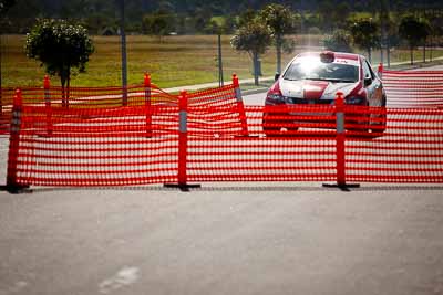 19;30-July-2010;ARC;Australia;Australian-Rally-Championship;Caloundra;Eli-Evans;Glen-Weston;Honda-Civic-Type-R;QLD;Queensland;Sunshine-Coast;Topshot;auto;motorsport;racing;shakedown;telephoto