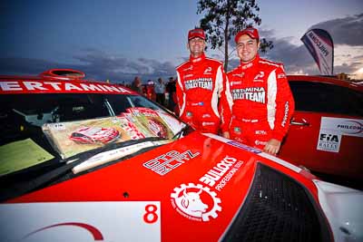 30-July-2010;APRC;Asia-Pacific-Rally-Championship;Australia;Caloundra;QLD;Queensland;Rifat-Sungkar;Scott-Beckwith;Sunshine-Coast;auto;motorsport;portrait;racing;twilight;wide-angle