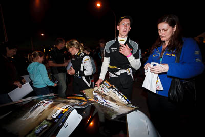 30-July-2010;APRC;Asia-Pacific-Rally-Championship;Australia;Brendan-Reeves;Caloundra;QLD;Queensland;Rhianon-Smyth;Sunshine-Coast;auto;motorsport;night;portrait;racing;wide-angle