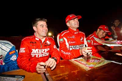 30-July-2010;APRC;Asia-Pacific-Rally-Championship;Australia;Caloundra;Chris-Murphy;QLD;Queensland;Scott-Beckwith;Sunshine-Coast;auto;motorsport;night;portrait;racing;wide-angle