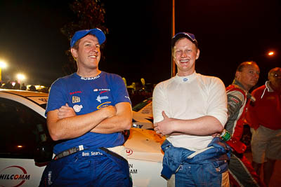 30-July-2010;APRC;Asia-Pacific-Rally-Championship;Australia;Ben-Searcy;Caloundra;Glen-Raymond;QLD;Queensland;Sunshine-Coast;auto;motorsport;night;portrait;racing;wide-angle