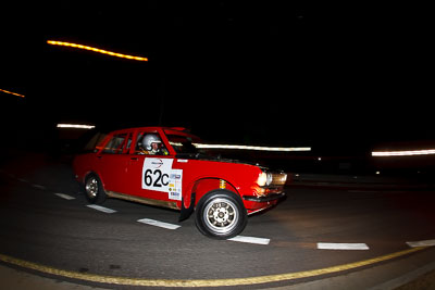 62;30-July-2010;Anthony-McLoughlin;Australia;Caloundra;Datsun-1600-SSS;QLD;Queensland;Stewart-Reid;Sunshine-Coast;auto;classic;fisheye;historic;motion-blur;motorsport;night;racing;vintage