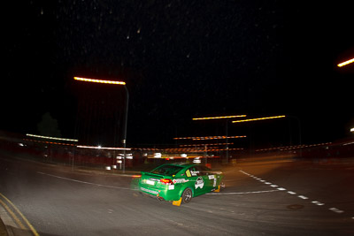 27;30-July-2010;ARC;Australia;Australian-Rally-Championship;Caloundra;Holden-Commodore-VE-SS;Jason-Bruinsma;Lisa-White;QLD;Queensland;Sunshine-Coast;auto;fisheye;motion-blur;motorsport;night;racing