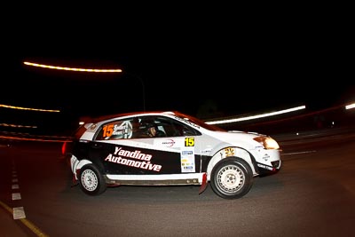 15;30-July-2010;ARC;Australia;Australian-Rally-Championship;Caloundra;QLD;Queensland;Rebecca-Smart;Ryan-Smart;Sunshine-Coast;Toyota-Corolla-Sportivo;auto;fisheye;motion-blur;motorsport;night;racing