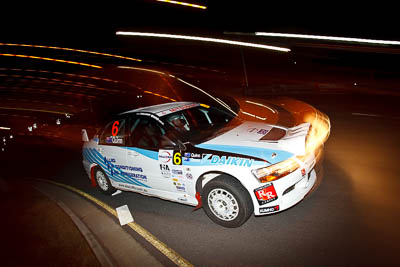 6;30-July-2010;APRC;Asia-Pacific-Rally-Championship;Australia;Caloundra;David-Green;Evo-9;Mitsubishi-Lancer;Mitsubishi-Lancer-Evolution-IX;Nathan-Quinn;QLD;Queensland;Sunshine-Coast;auto;fisheye;motion-blur;motorsport;night;racing