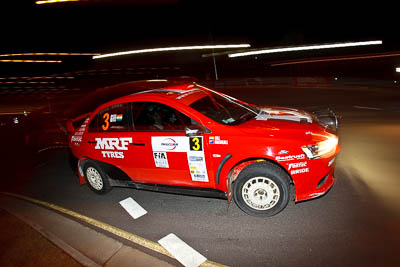 3;30-July-2010;APRC;Asia-Pacific-Rally-Championship;Australia;Caloundra;Evo-10;Gaurav-Gill;Glen-Macneall;Mitsubishi-Lancer;Mitsubishi-Lancer-Evolution-X;QLD;Queensland;Sunshine-Coast;Team-MRF;auto;fisheye;motion-blur;motorsport;night;racing