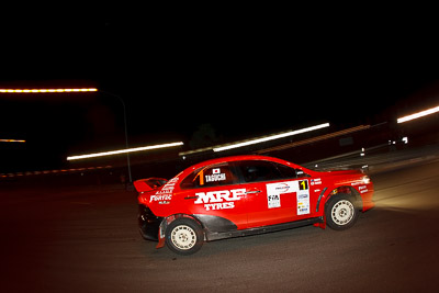 1;30-July-2010;APRC;Asia-Pacific-Rally-Championship;Australia;Caloundra;Chris-Murphy;Evo-10;Katsu-Taguchi;Mitsubishi-Lancer;Mitsubishi-Lancer-Evolution-X;QLD;Queensland;Sunshine-Coast;Team-MRF;auto;fisheye;motion-blur;motorsport;night;racing