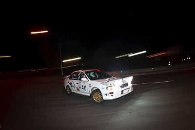 40;30-July-2010;Australia;Caloundra;Lynnford-Stephenson;Mark-Neary;QLD;QRC;Queensland;Queensland-Rally-Championship;Subaru-Impreza-WRX;Sunshine-Coast;auto;fisheye;motion-blur;motorsport;night;racing