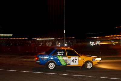 47;30-July-2010;Australia;Caloundra;Kim-Acworth;Lucy-Dahl;QLD;QRC;Queensland;Queensland-Rally-Championship;Subaru-RX;Sunshine-Coast;auto;motion-blur;motorsport;night;racing;wide-angle